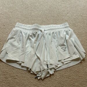 Luogongzi White Flowy Shorts